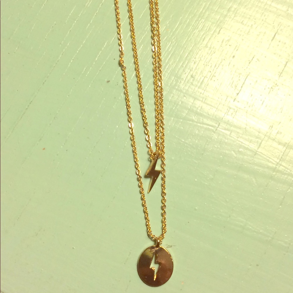 Pair of bolt necklaces ⚡️